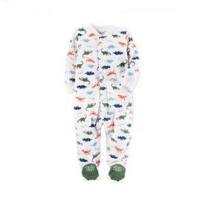 3/$15 Carter's Dinosaur Fleece Sleep & Play 3 MOS